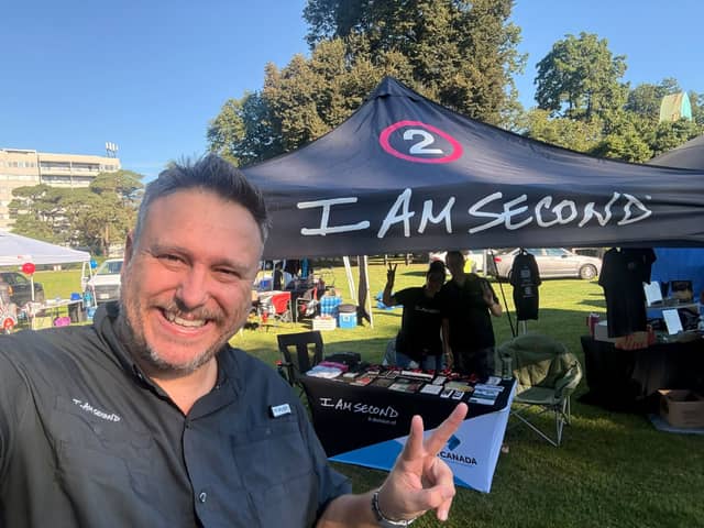 The I Am Second Canada booth at Jesus Festival Hamilton 2026
