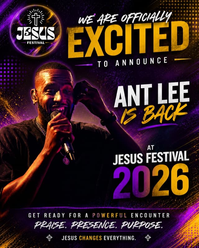 Ant Lee Is Back for Jesus Festival Hamilton 2026