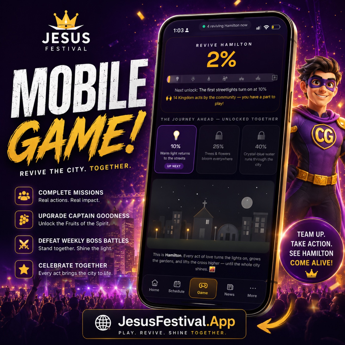 Jesus Festival Revive the City game preview